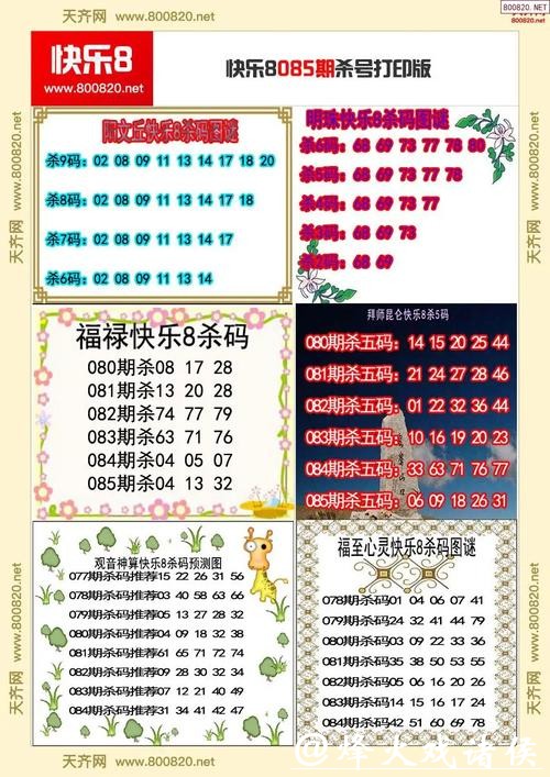 041期黄四郎快乐8预测奖号:杀八参考 041期黄四郎快乐8预测奖号:杀八参考